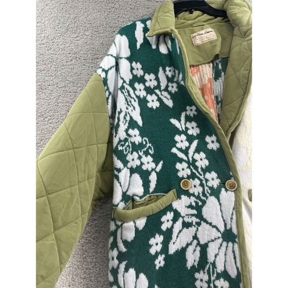 Free People We The Free Home Sweet Home Coat Quilted Knit Coat Small NWOT $398 - Picture 3 of 11